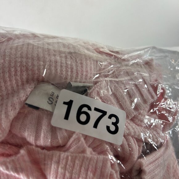 Kinross Sweater Womens medium pink grey Cashmere Crewneck Pullover comfy casual - Picture 10 of 11